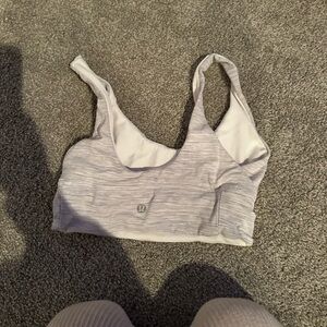 Lululemon Light Gray Sports Bra